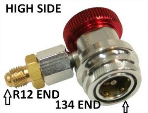 Envirosafe 134a Highside Thread Down Coupler w/14mm ends Photo - Click to Enlarge