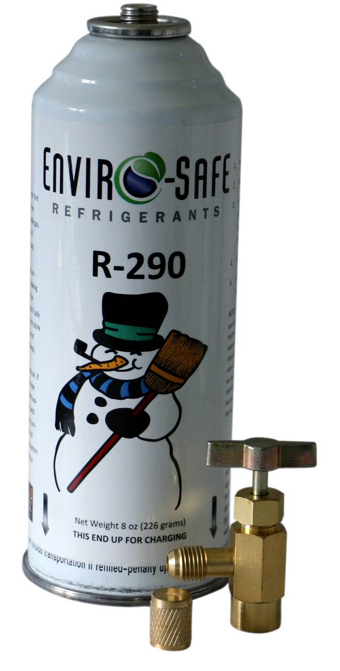 Enviro Safe R290 8 Oz Can W Top Tap Cap Kit 9935 Enviro Safe Refrigerants Inc