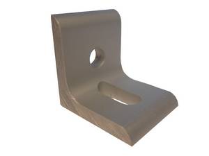thumbnail image 2 of 4-Hole Inside Corner Bracket For 15 Series T-Slot – Compatible With 80/20 (Clear Anodized Aluminum) 2 of 6