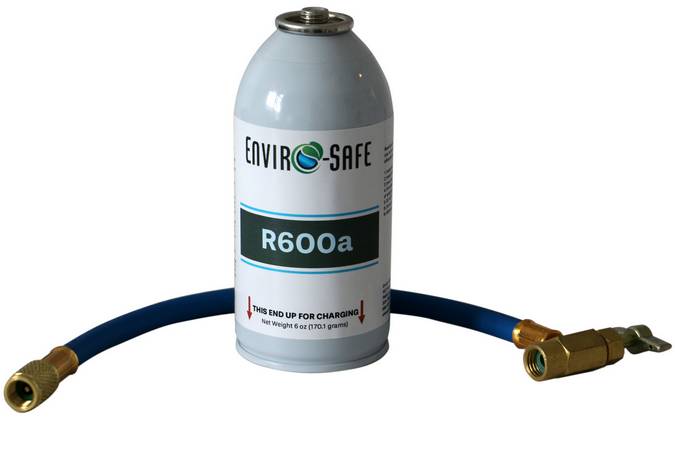 R600 Refrigerant 6 cans & gauge kit Enviro-Safe #8057 R-600 
